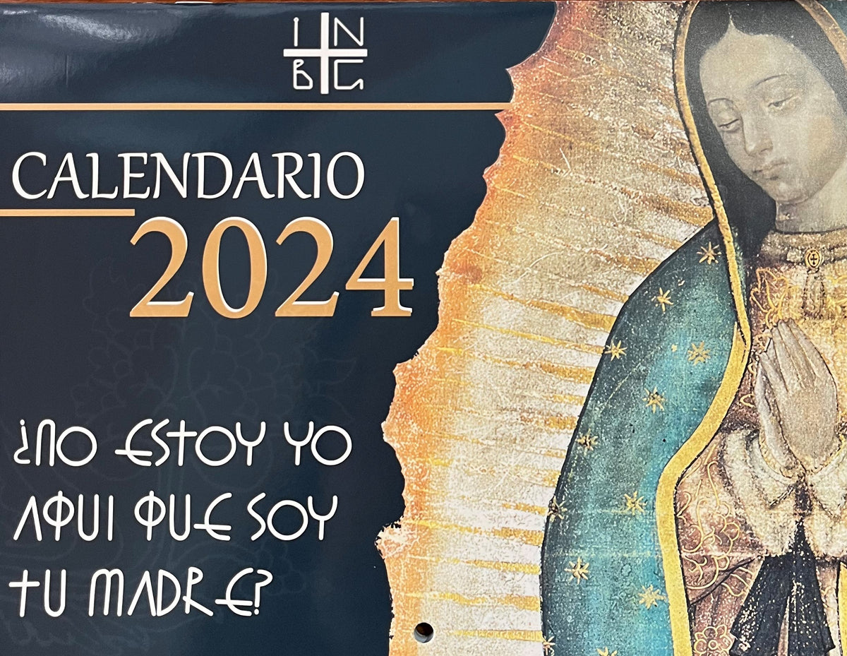 Calendario Virgen de Guadalupe 2024
