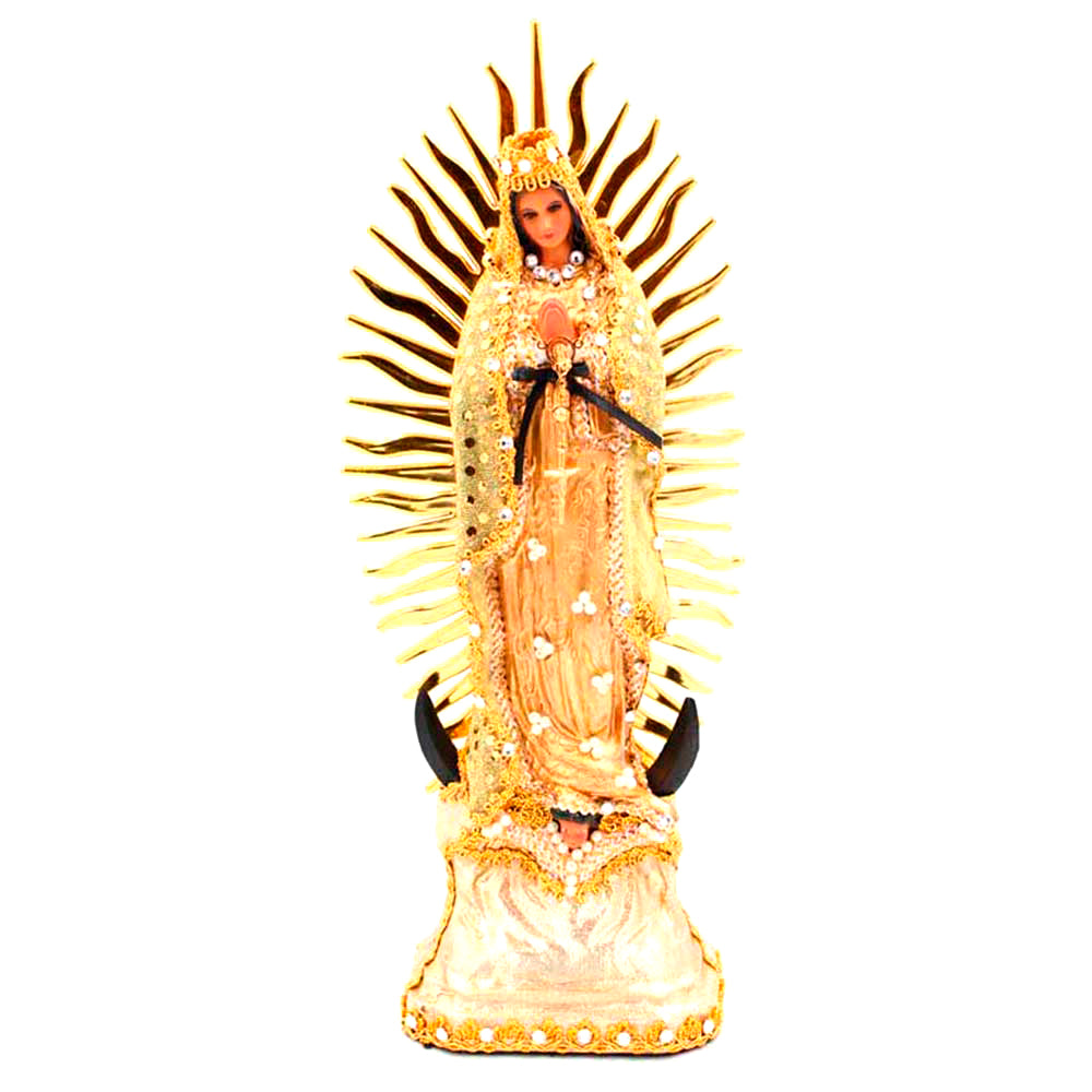 Vírgen de Guadalupe hoja de oro. Grande