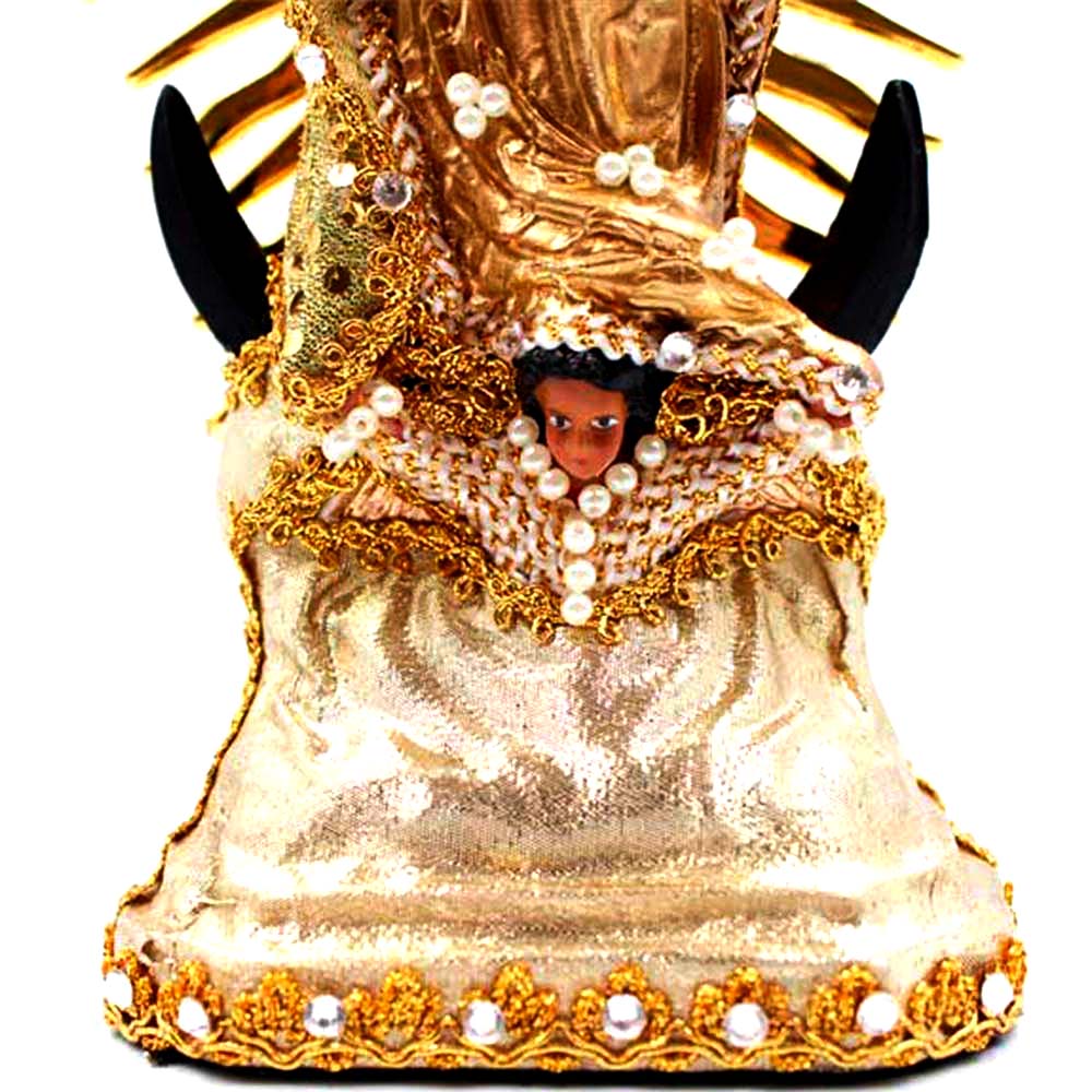 Virgen de Guadalupe hoja de oro Mediana