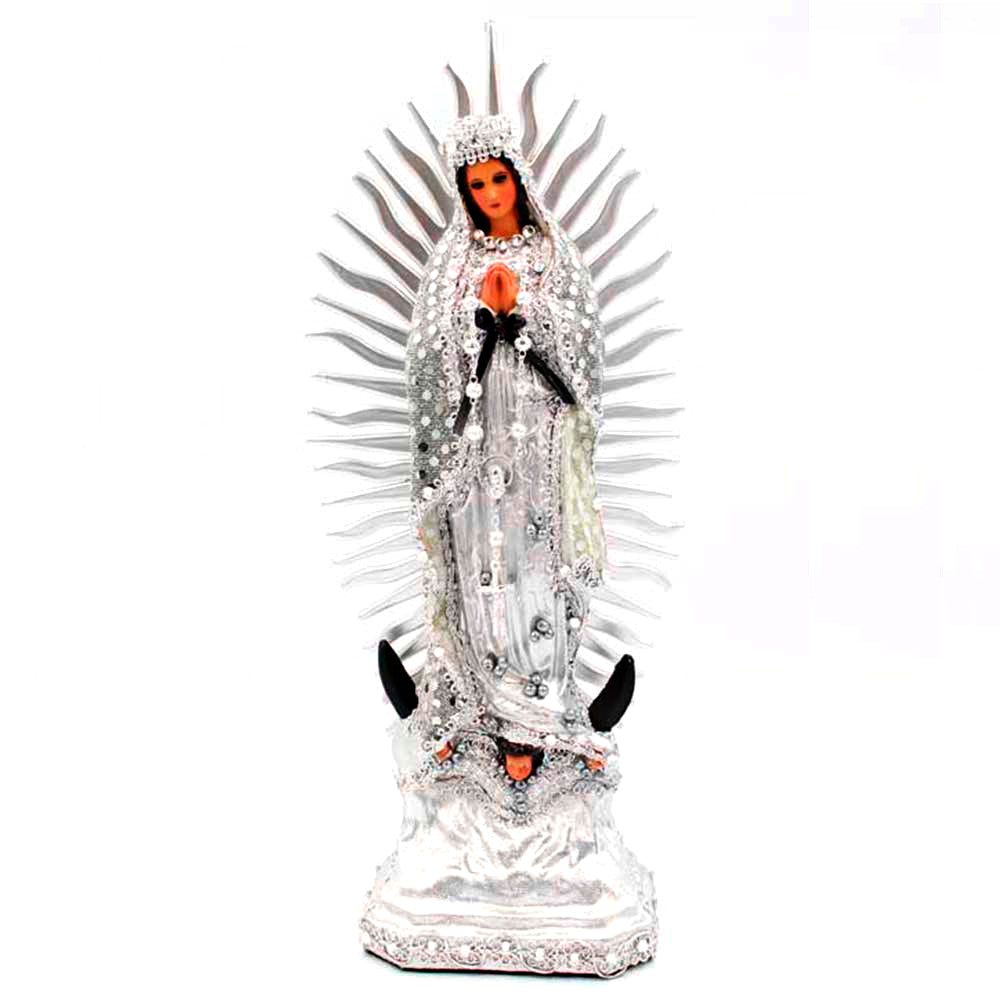Virgen de Guadalupe hoja de oro Mediana